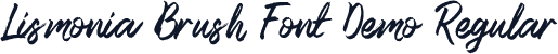 Lismonia Brush Font Demo Regular