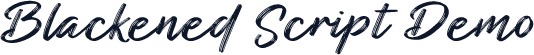 Blackened Script Demo