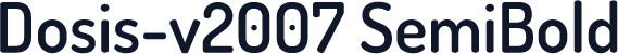 Dosis-v2007 SemiBold