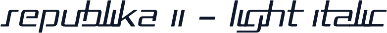 Republika II - Light Italic