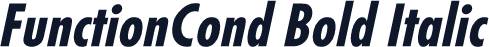 FunctionCond Bold Italic