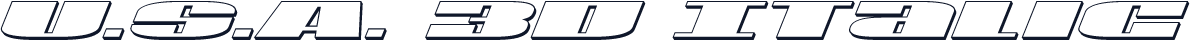 U.S.A. 3D Italic