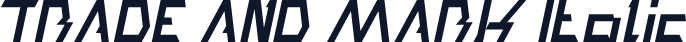 TRADE AND MARK Italic