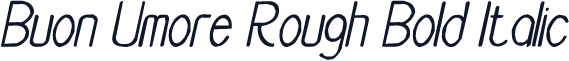 Buon Umore Rough Bold Italic