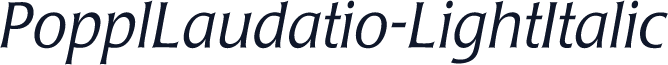 PopplLaudatio-LightItalic