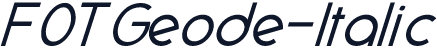 FOTGeode-Italic