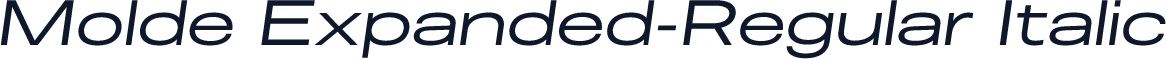 Molde Expanded-Regular Italic