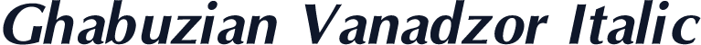 Ghabuzian Vanadzor Italic