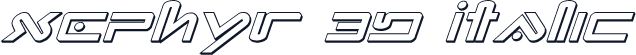 Xephyr 3D Italic