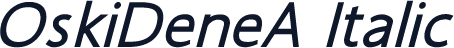 OskiDeneA Italic