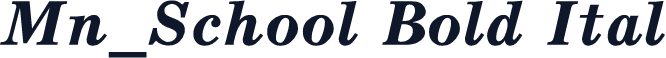 Mn_School Bold Ital
