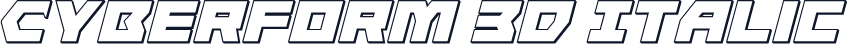 Cyberform 3D Italic