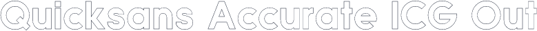 Quicksans Accurate ICG Out
