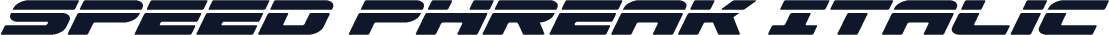 Speed Phreak Italic