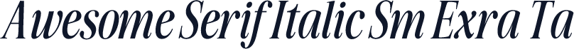 Awesome Serif Italic Sm Exra Ta