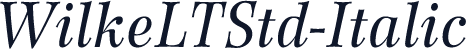 WilkeLTStd-Italic