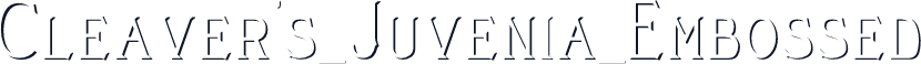 Cleaver's_Juvenia_Embossed