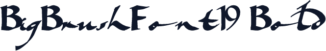 BigBrushFont19 Bold