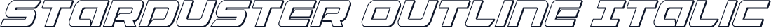 Starduster Outline Italic