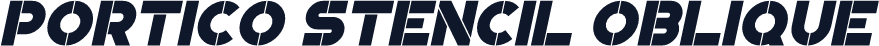 Portico Stencil Oblique