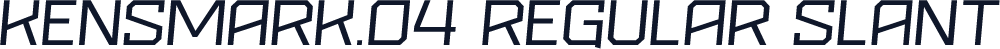 Kensmark.04 Regular Slant