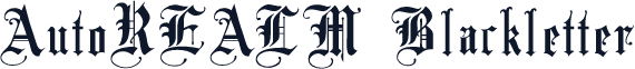 AutoREALM Blackletter