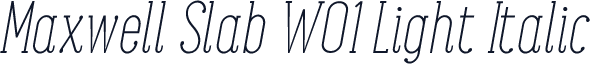 Maxwell Slab W01 Light Italic