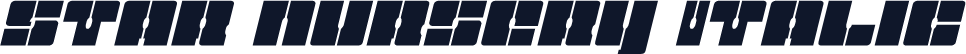 Star Nursery Italic