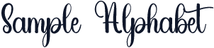 Sample Alphabet