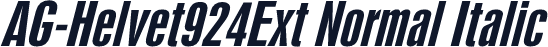 AG-Helvet924Ext Normal Italic