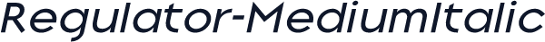 Regulator-MediumItalic