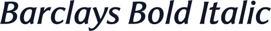 Barclays Bold Italic