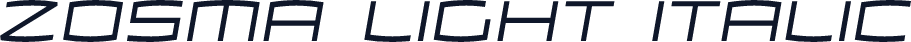 Zosma Light Italic