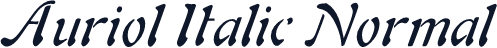 Auriol Italic Normal