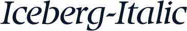 Iceberg-Italic