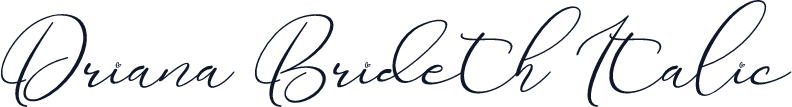 Driana Brideth Italic