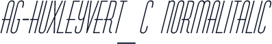 AG-HuxleyVert_C NormalItalic