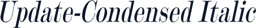 Update-Condensed Italic