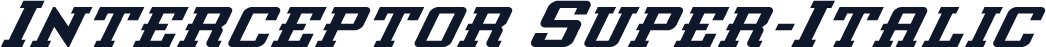 Interceptor Super-Italic