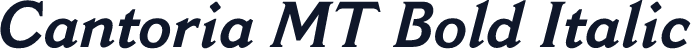 Cantoria MT Bold Italic
