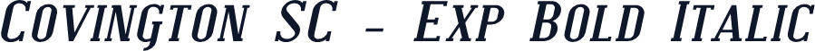 Covington SC - Exp Bold Italic