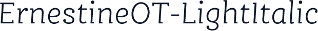 ErnestineOT-LightItalic