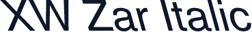 XW Zar Italic