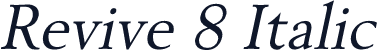Revive 8 Italic