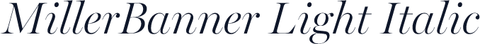 MillerBanner Light Italic