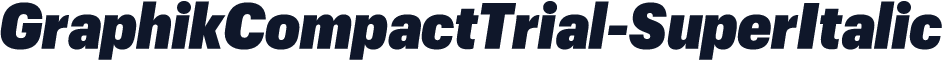 GraphikCompactTrial-SuperItalic