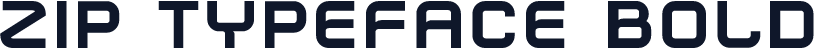 Zip Typeface Bold