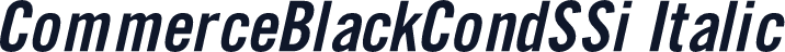 CommerceBlackCondSSi Italic
