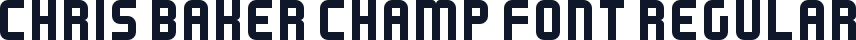Chris Baker Champ Font Regular