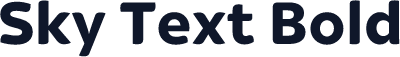 Sky Text Bold